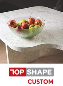 TopShape Custom bespoke square edge kitchen worktop service
